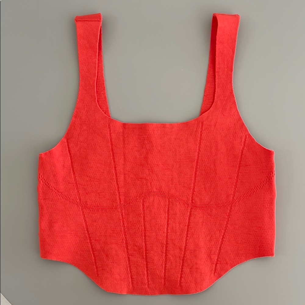 FP Movement by Free People Red Corset Top Size XS/S